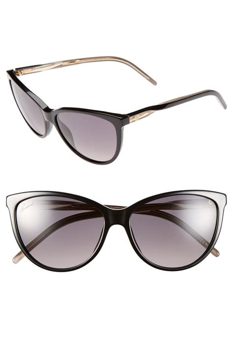 gucci cat eye sunglasses havana|58mm cat eye sunglasses gucci.